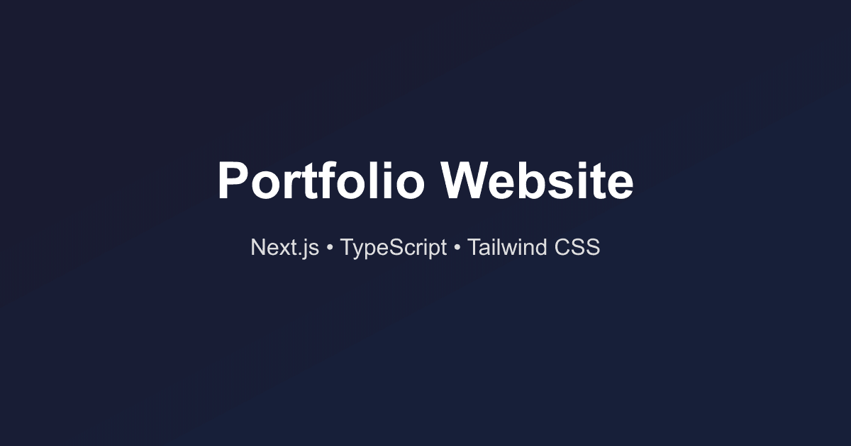 Portfolio Website screenshot